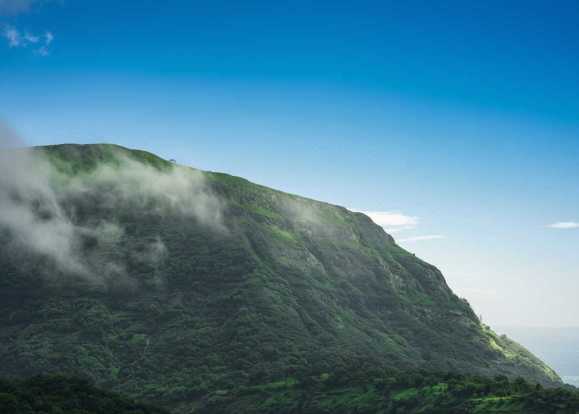 Guests enjoying a cozy winter evening by the bonfire at the Best Resort in Bhandardara – Necklace Hill View Resort.