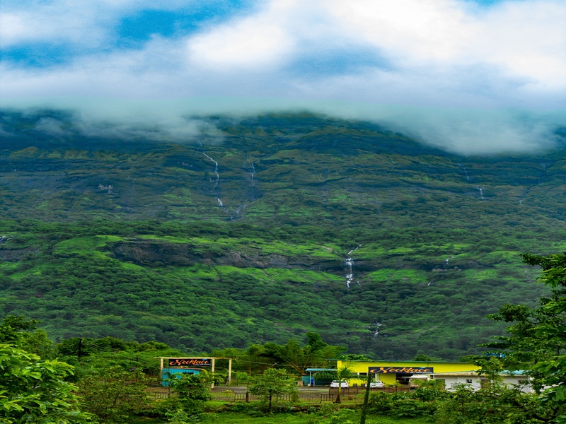 Hidden scenic attraction near Bhandardara surrounded by hills