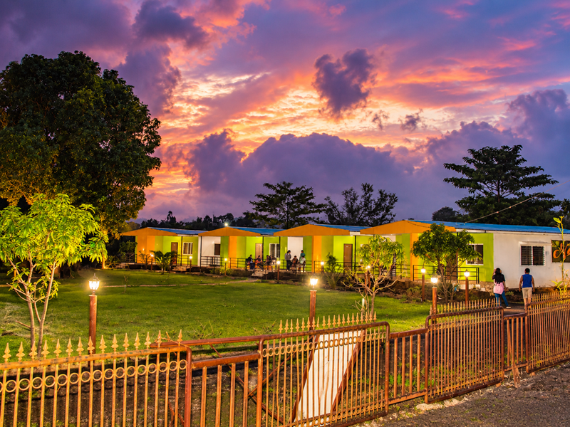 Peaceful evening view at the Best Resort in Bhandardara