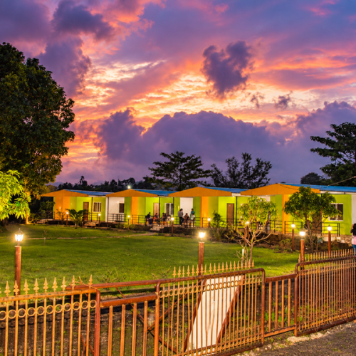 Peaceful evening view at the Best Resort in Bhandardara