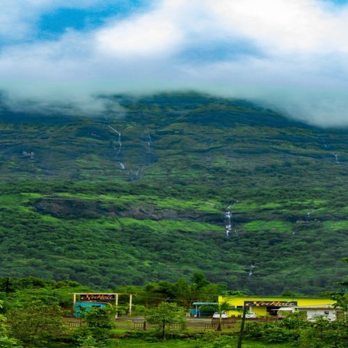 Hidden scenic attraction near Bhandardara surrounded by hills